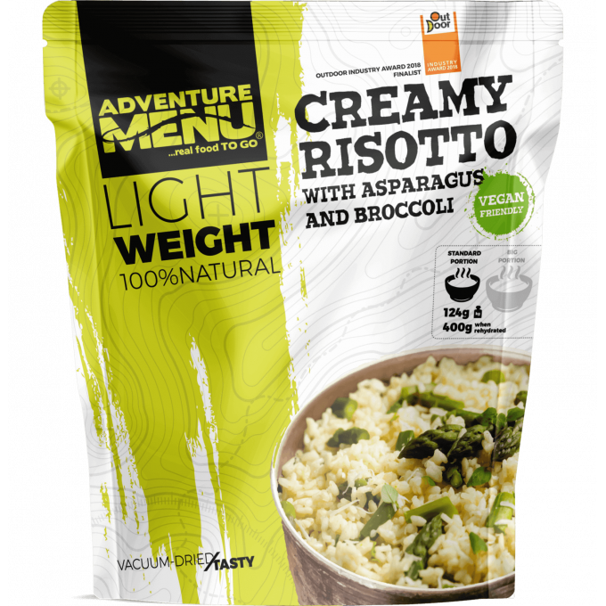 AM Lightweight Vegan Creamy Risotto with Asparagus and Broccoli (400 g)