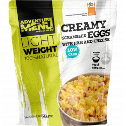 Lightweight Creamy scrambled eggs with ham and cheese 400g