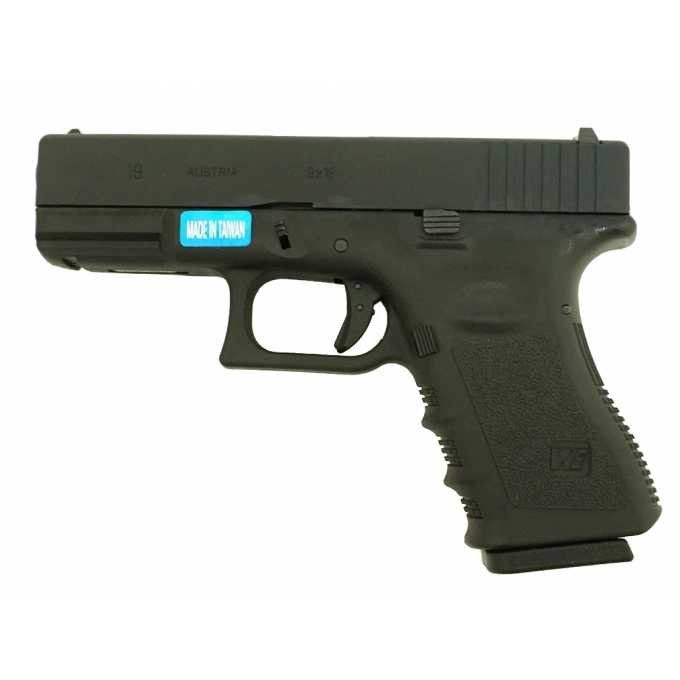 R19 (G003A-B) Gen3 - kovový závěr, blowback - DE vlajka