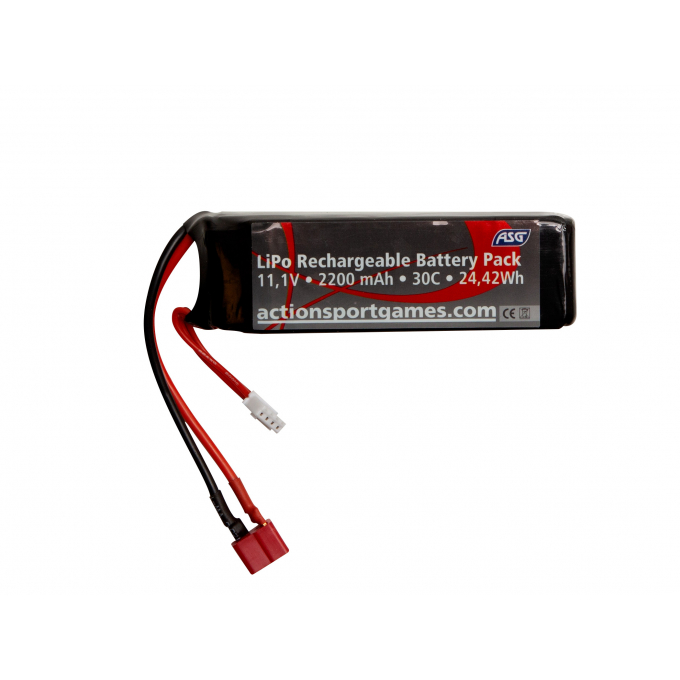 Battery, 11,1V 2200 mAh, LI-PO, single stick