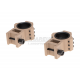 Top Rail 25.4mm / 30mm Mount Rings - TAN