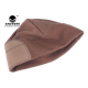 Fleece cap with Velcro, brown