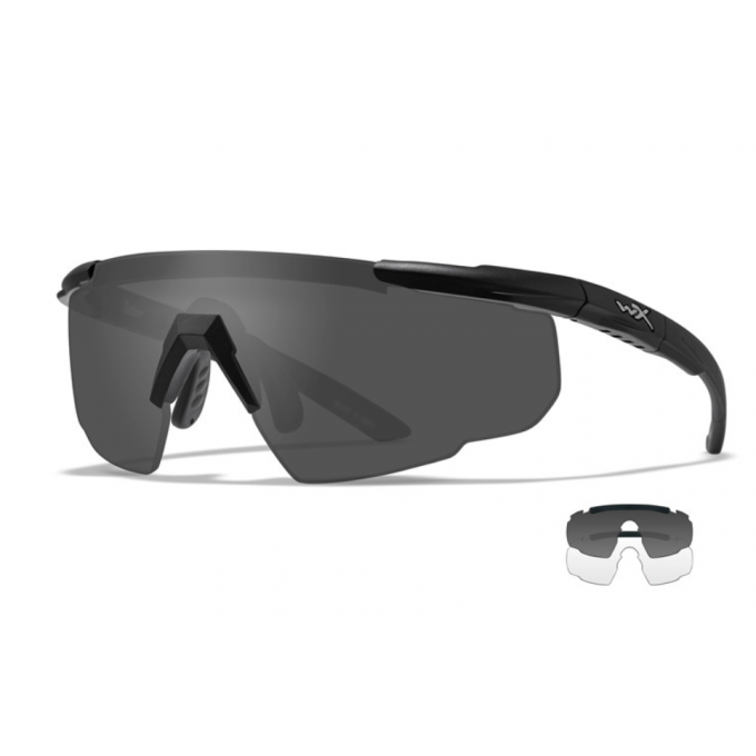 Goggles SABER ADVANCED Smoke Grey + Clear Lens/Matte black frame