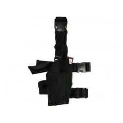 MIL-FORCE univerzálne stehenné púzdro TORNADO, pre pravákov - Čierna