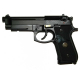Beretta M9A1 WE logo - černá, celokov, blowback, CO2