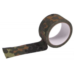 Camouflage tape, waterproof Flecktarn
