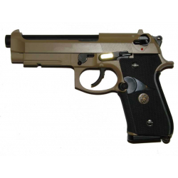 Beretta M9 A1 Marine logo, TAN, fullmetal, blowback