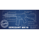EPeSní MK18 10.5” AEG - lvl3 sergeant - Limitovaná Edice