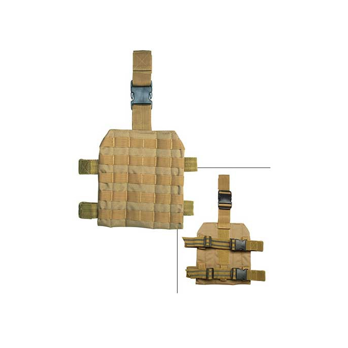 Panel femoral MOLLE - coyote