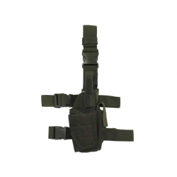 MIL-FORCE univerzálne stehenné púzdro TORNADO, pre pravákov - Zelená