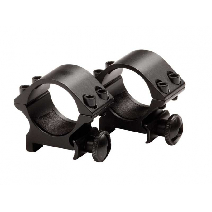 STRIKE Mounting Rings for 25mm Riflescope, Low - Black