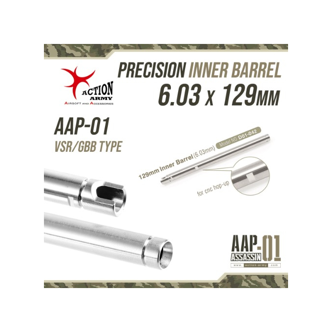 Action Army EG Barrel for AAP01 (129mm)6.03