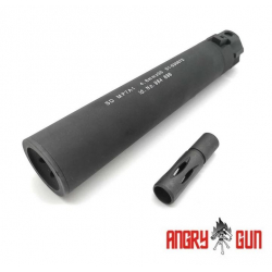 AngryGun DUMMY Silencer for KSC / KWA / Umarex MP7 Gas BlowBack SMG ( Black )