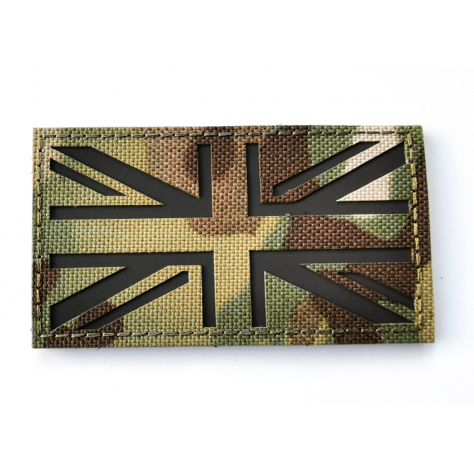 Nášivka UK/GB vlajka velcro - multicam
