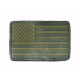 US flag Patch - rubber, OD