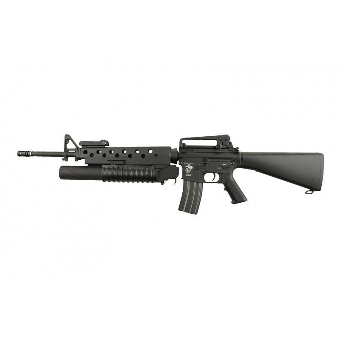 M16A3 + plynový granátomet M203 (SA-G02 ONE™) - černá
