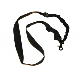 WoSporT Tactical 1-Point Sling with Carabiner – Black | ANAREUS