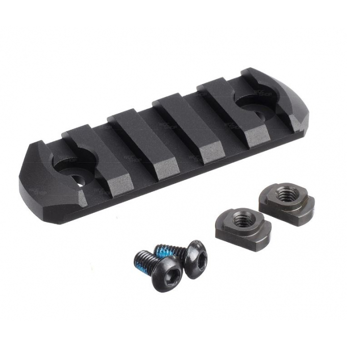 Action Army Metal RIS Rail for M-LOK, 5 Slots / 60 mm - Black