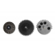 CNC reinforced gear set 18:1 - New type with integrated axis