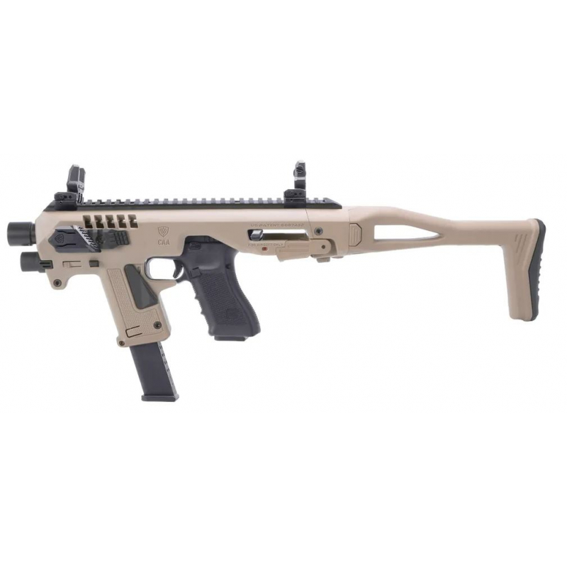 CAA Airsoft MICRO RONI G5 PistolCarbine Conversion for Glock TAN