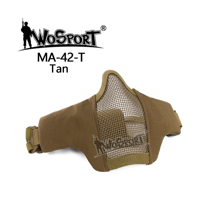 WST airsoftová ochranná maska ​​STEEL MESH - Piesková