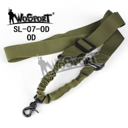Tactical 1-point bungee sling, Olive - 1 carbine