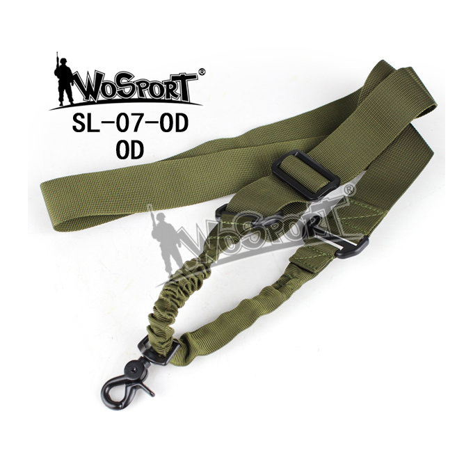 Tactical 1-point bungee sling, Olive - 1 carbine