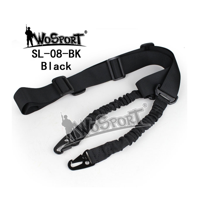 Tactical 1-point bungee sling, black