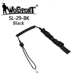 Pistol Lanyard elastic string SL29, black
