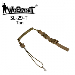 Pistol Lanyard elastic string SL29, black