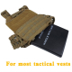 WTS Light Tactical Vest Dummy Ballistic SAPI Plate - plastic