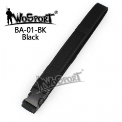 BA01 ordinary Buckle Belt, BLACK