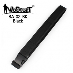 BA02 ordinary Buckle Belt, BLACK