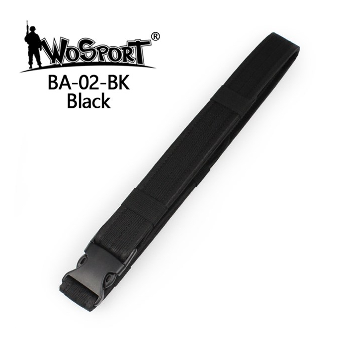 BA02 ordinary Buckle Belt, BLACK