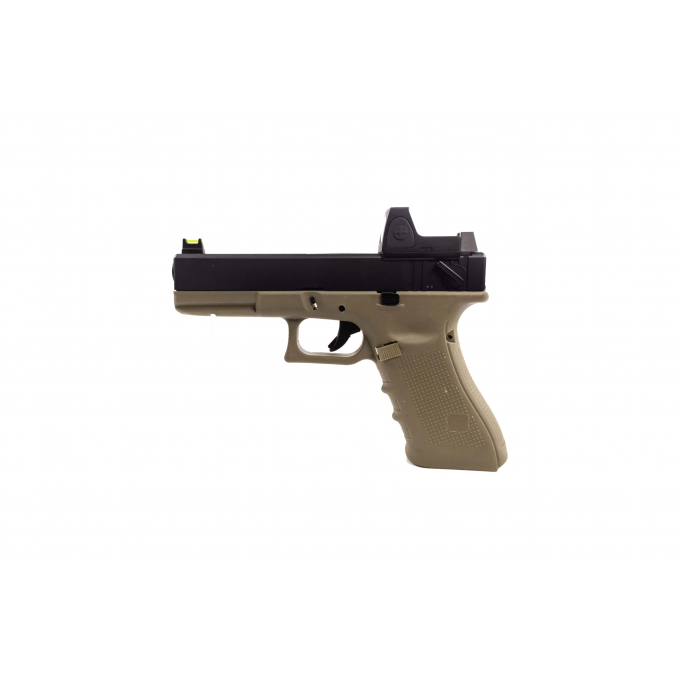 RAVEN EU8 GBB Gas Blowback Pistol with RDS Sight – Half-Tan | ANAREUS