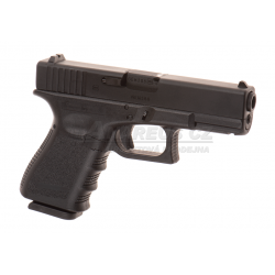 Glock 19 Gen3 - kovový závěr, blowback - černý (Glock Licensed)