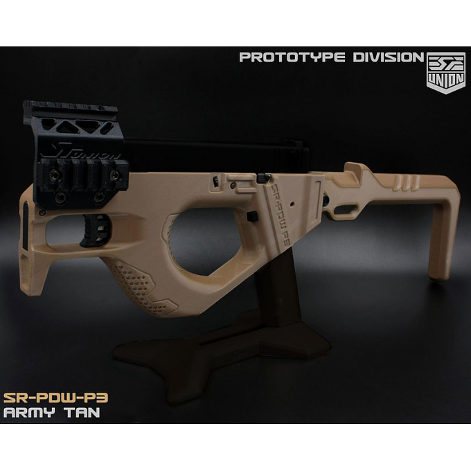 SRU - Airsoft PDW P3 Conversion Kit pro WE Glock - pískový