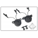 FMA EXfil Headset and Helmet Rail Adapter Set GEN1, BK