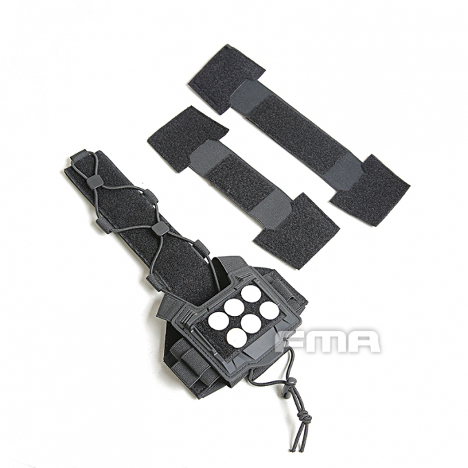 Agility Bridge kryt na helmu se suchým zipem, černý