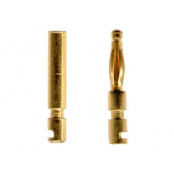 Gold connector 2mm - 2pcs