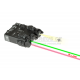 DBAL-A2 se svítilnou, zelené + IR laserové ukazovátko, černý