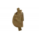 Universal holster with magazine pouch - TAN