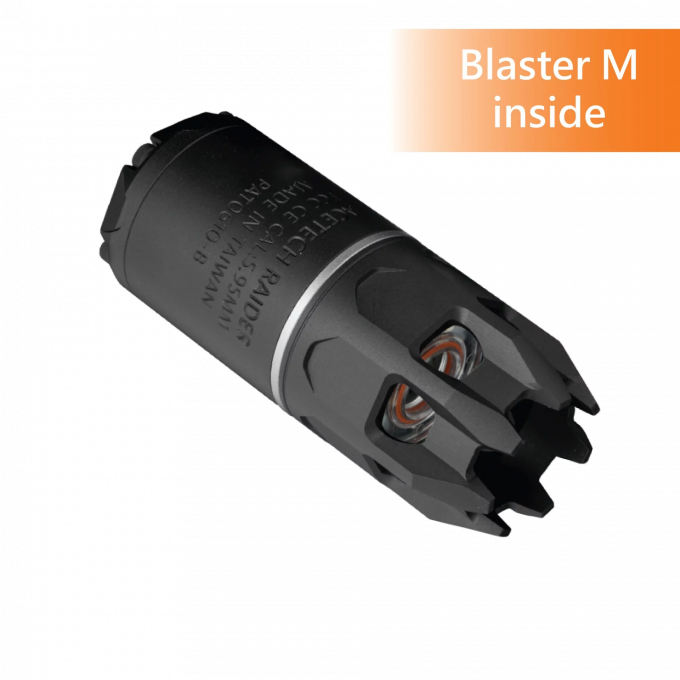 AceTech nasvetľovací tlmič RAIDER s imitáciou výšľahu (BLASTER M) - Čierná