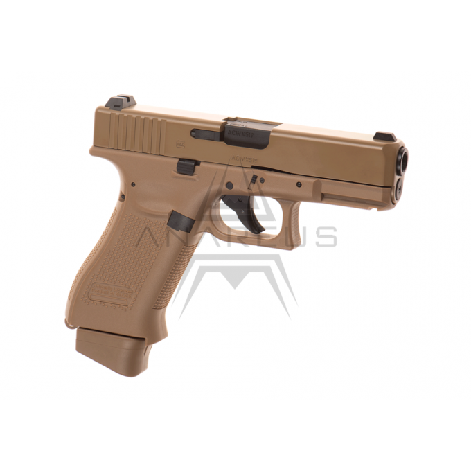 Glock 19X CO2 - Metal slide, GBB - TAN (Glock Licensed)