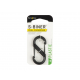 S-BINER® PLASTIC DUAL CARABINER, black - size 2