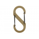 S-BINER® PLASTIC DUAL CARABINER, coyote - size 4