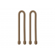 GEAR TIE® REUSABLE RUBBER TWIST TIE™ (2pcs), coyote - length 6"