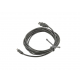 GEAR TIE® REUSABLE RUBBER TWIST TIE™ (2pcs), Charcoal - length 6"