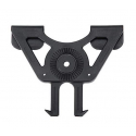 Molle mount attachment for polymer holster - BLACK