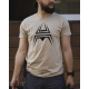 T-Shirt ANAREUS Spider logo - SAND